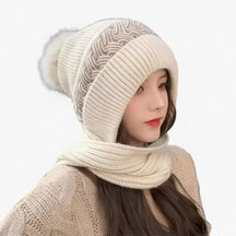 Beanie : Muts Zwart - In-Één Gebreide Wintermuts - Warm, Comfortabel en Winddicht in MISE van Pantino