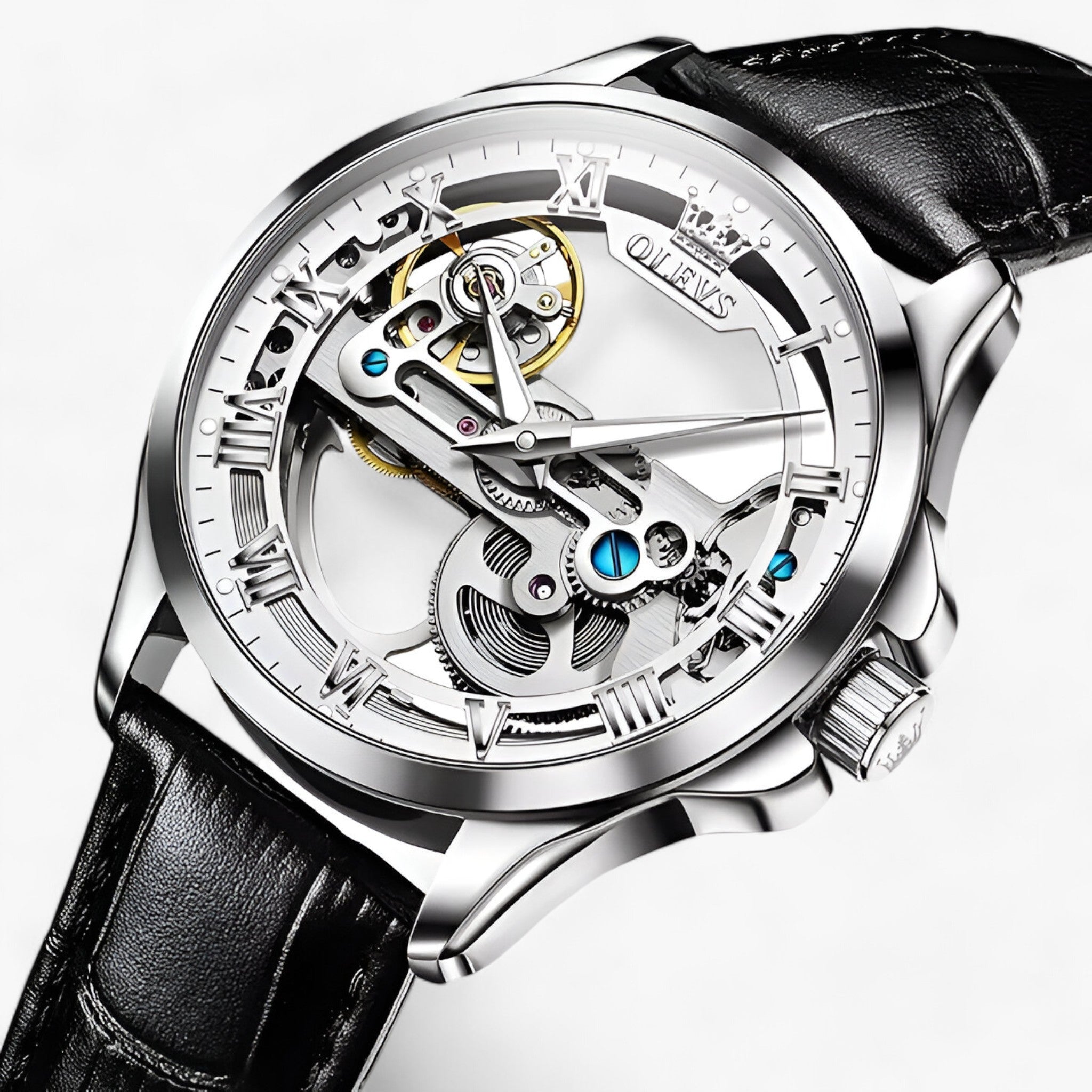 Luxe automatisch horloge - Precisie en elegantie voor mannen Leer