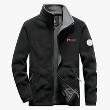 Fleece Jacket : Fleecejas - Comfortabel en Koudbestendig met Extra Zakken in Zwart van Pantino