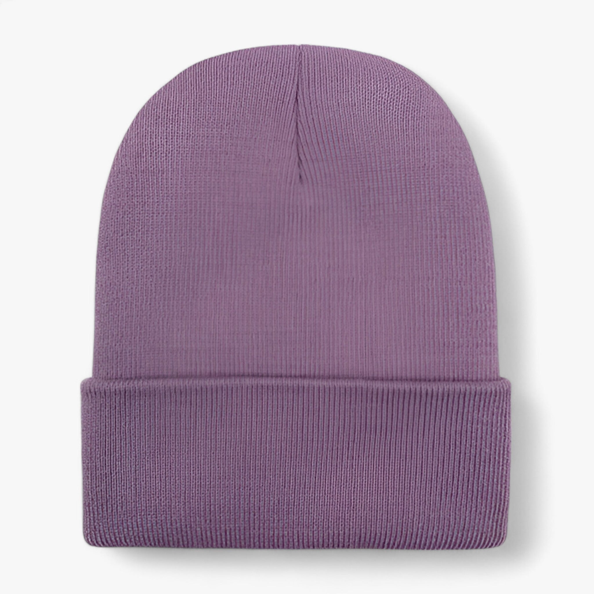 Beanie : Muts Dames Donkergrijs - Unisex Fleece - Zachte Warmte voor Iedereen in Lichtpaars van Pantino
