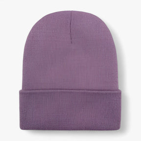 Beanie : Muts Dames Donkergrijs - Unisex Fleece - Zachte Warmte voor Iedereen in Lichtpaars van Pantino