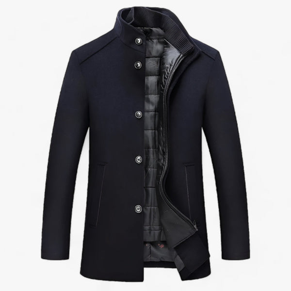 men's coat : Warmte voor Herfst & Winter Heren Marineblauw in Marineblauw van Pantinoshop