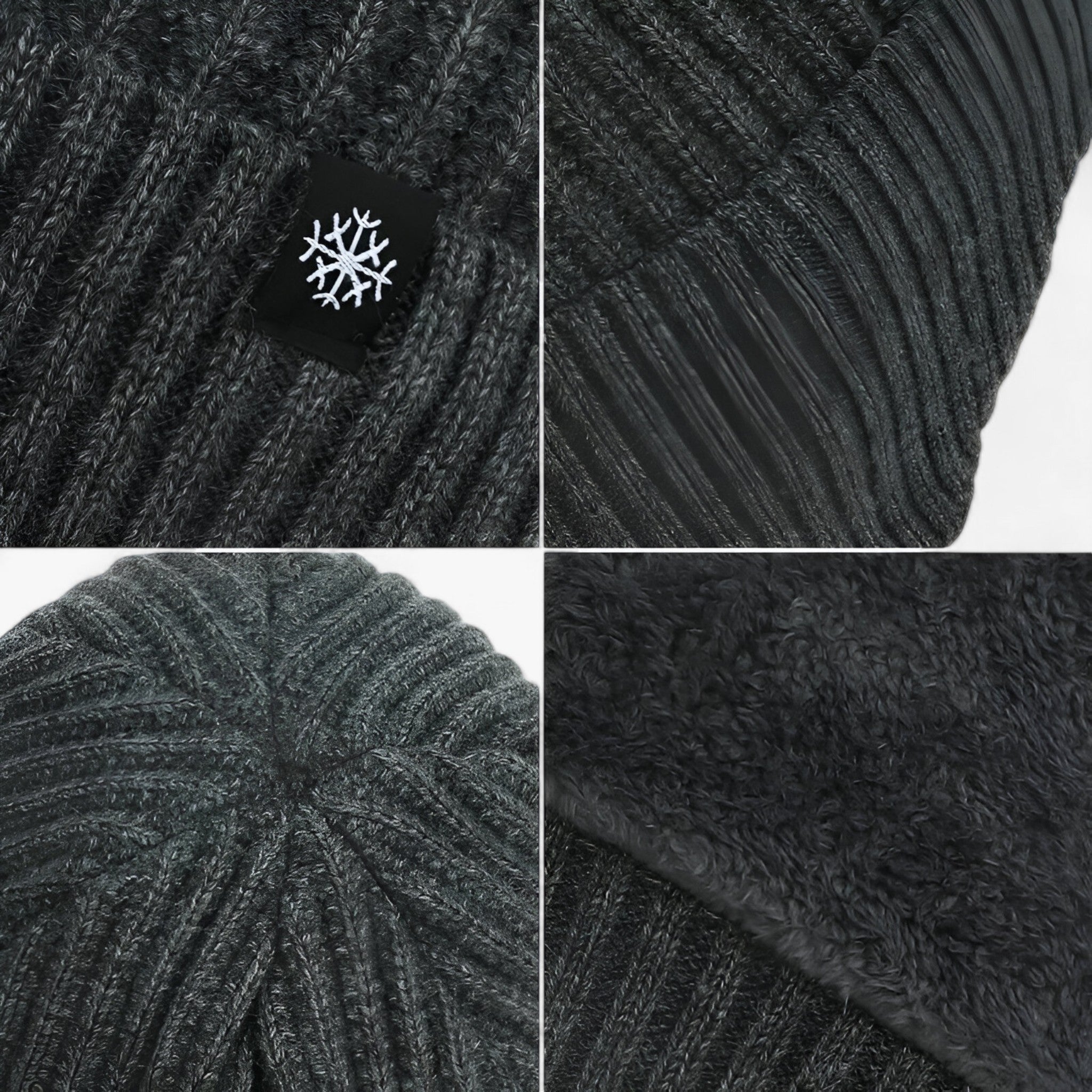 Winter Hat : Muts Zwarte Hoed - Wintermuts voor Buiten - Zachte Warmte met Oorkappen in van Pantino