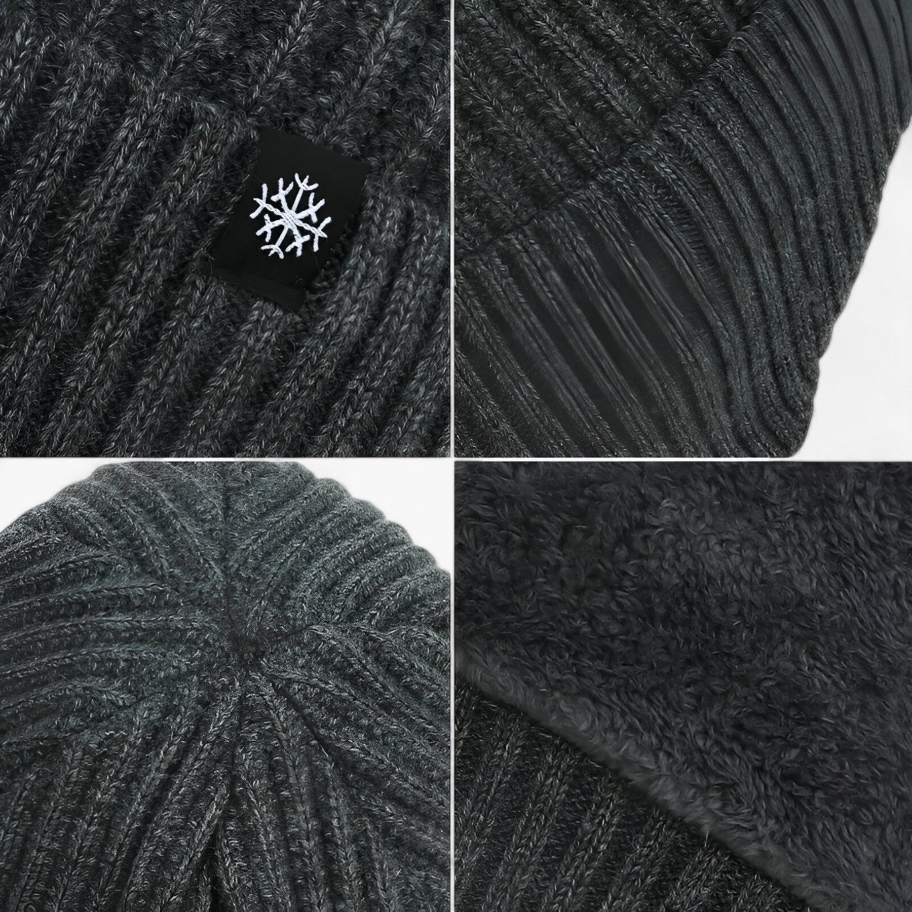 Winter Hat : Muts Zwarte Hoed - Wintermuts voor Buiten - Zachte Warmte met Oorkappen in van Pantino