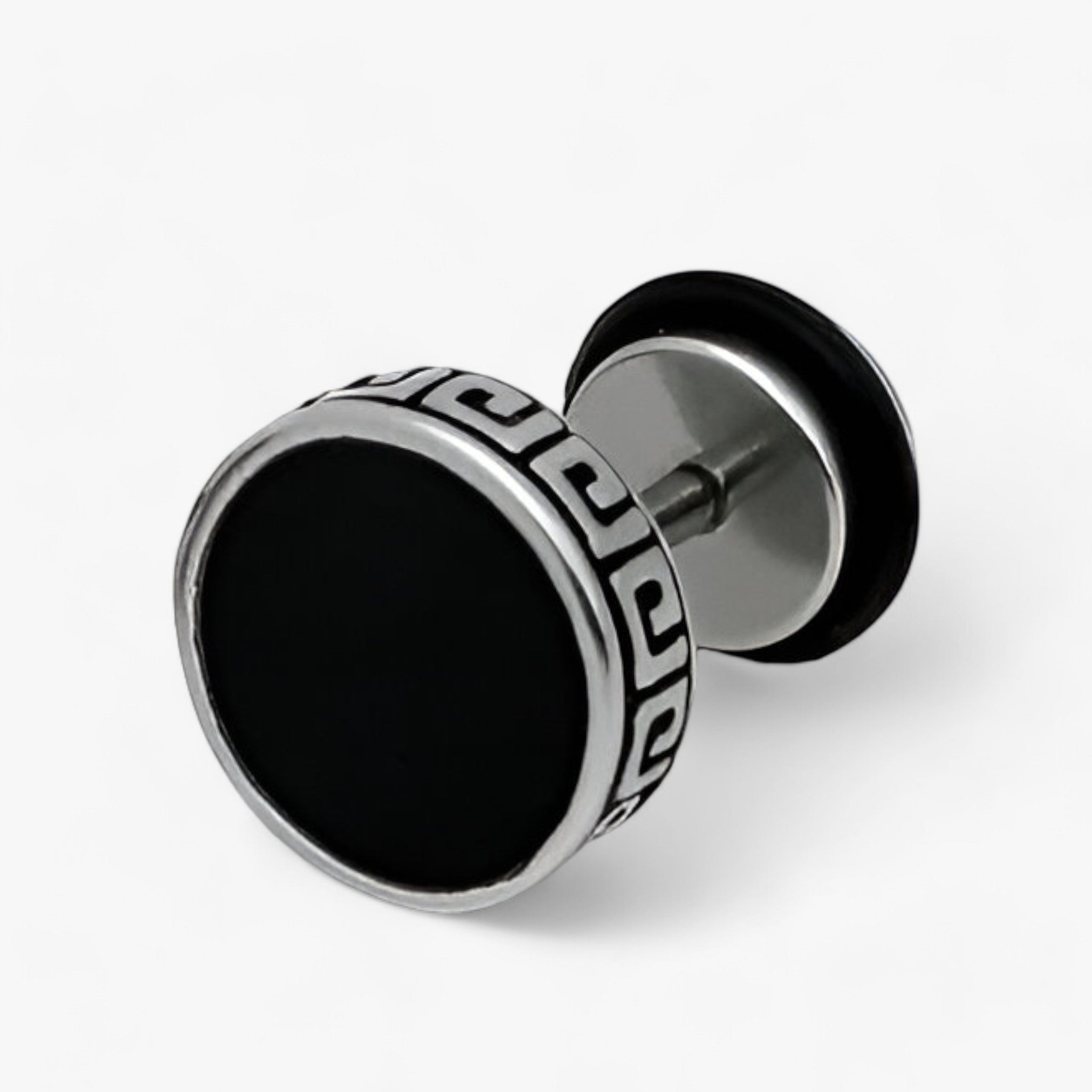 Vintage titanium oorbellen: duurzaam en voor mannen Staal