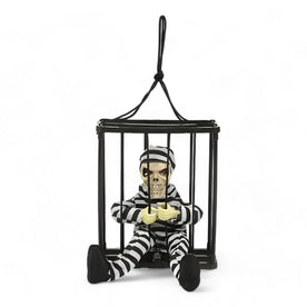halloween decor : Praatgriezelige Animatronische Gevangen Skeleton - Eng Halloween Decor met Licht en Geluid in A van Pantinoshop