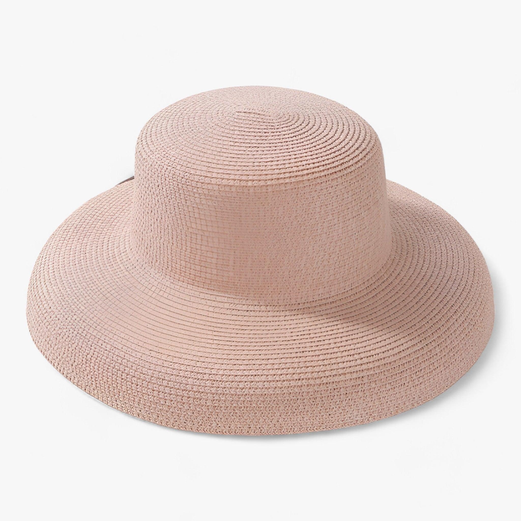 Sun Hat : Modieuze Zomer Zonnehoed - Moeiteloze Stijl en Zonbescherming - Khaki in Roze van Pantino