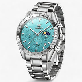 watches : Maansfenomenen Klok - Een Combinatie van Stijl en Functionaliteit - Alles Zwart in van Pantino