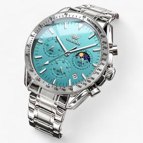 watches : Maansfenomenen Klok - Een Combinatie van Stijl en Functionaliteit - Alles Zwart in van Pantino