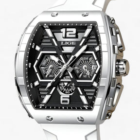 watches : Luxe Waterproof Kvarnurk - Geeft Je Look Precisie in Wit van Pantino