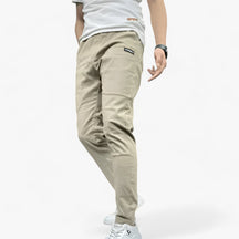 Cargo Pants : Broek in Stretch Heren - Ultieme Flexibiliteit - Zwart in Beige van Pantino