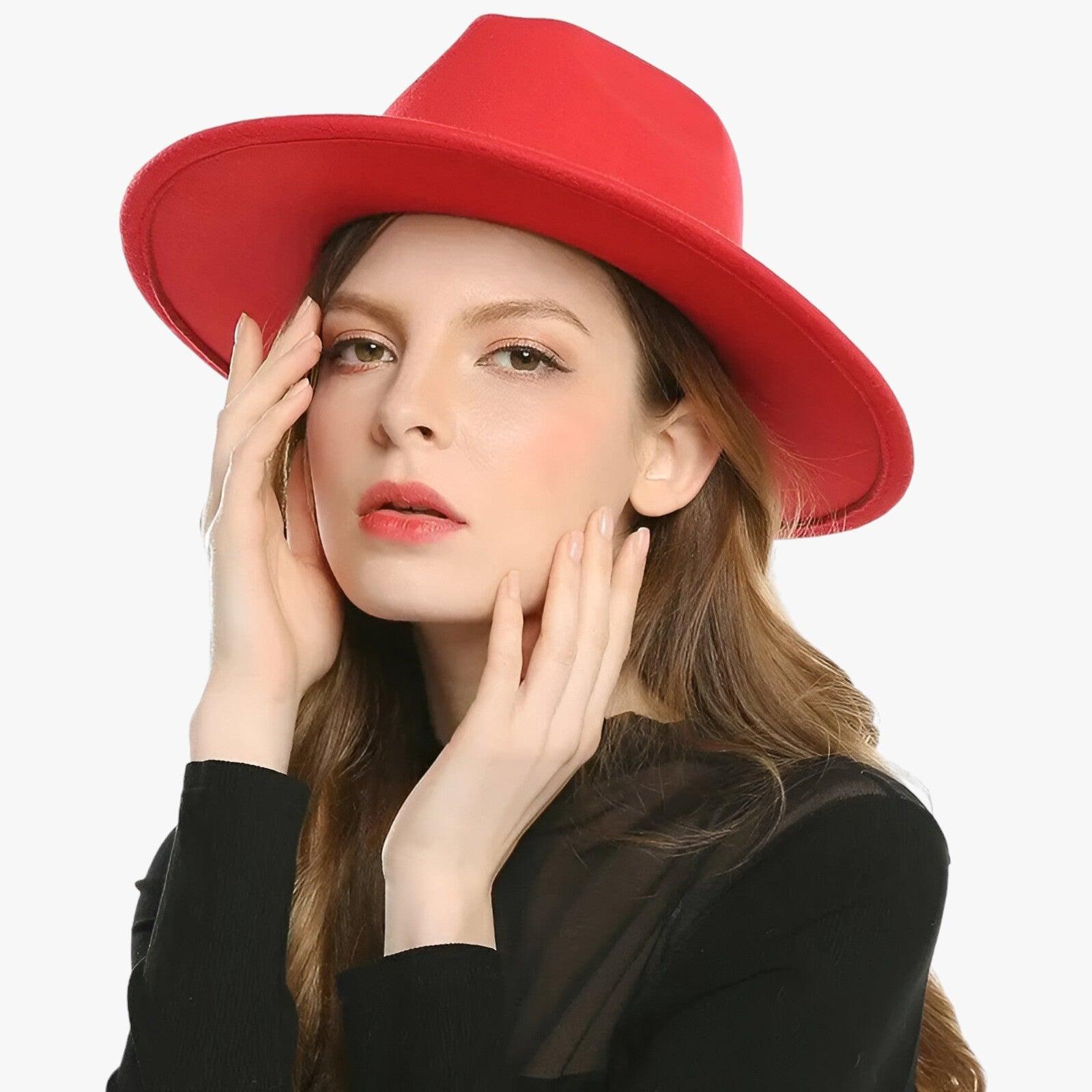 Fedora Hat : Unisex Vintage Wol Fedora - Tijdloze Stijl voor Koel Weer - Zwart in van Pantino