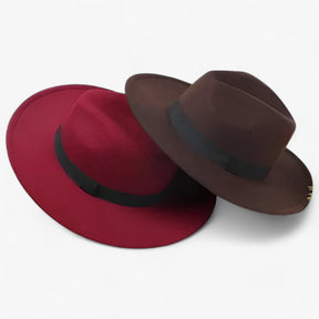 Fedora Hat : Muts Camelkleurig - Lena Wollen Fedora - Blijf Warm in Stijl in van Pantino