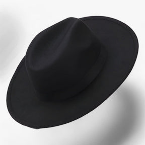 Fedora Hat : Unisex Vintage Wol Fedora - Tijdloze Stijl voor Koel Weer - Zwart in van Pantino