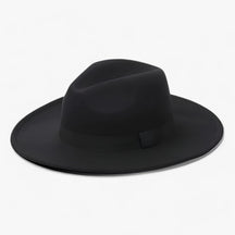 Fedora Hat : Muts Camelkleurig - Lena Wollen Fedora - Blijf Warm in Stijl in zwart van Pantino