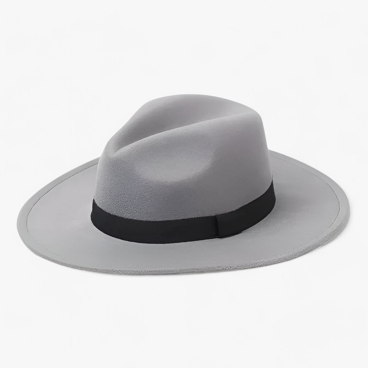 Fedora Hat : Muts Camelkleurig - Lena Wollen Fedora - Blijf Warm in Stijl in Grijs van Pantino