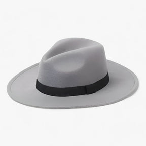 Fedora Hat : Muts Camelkleurig - Lena Wollen Fedora - Blijf Warm in Stijl in Grijs van Pantino