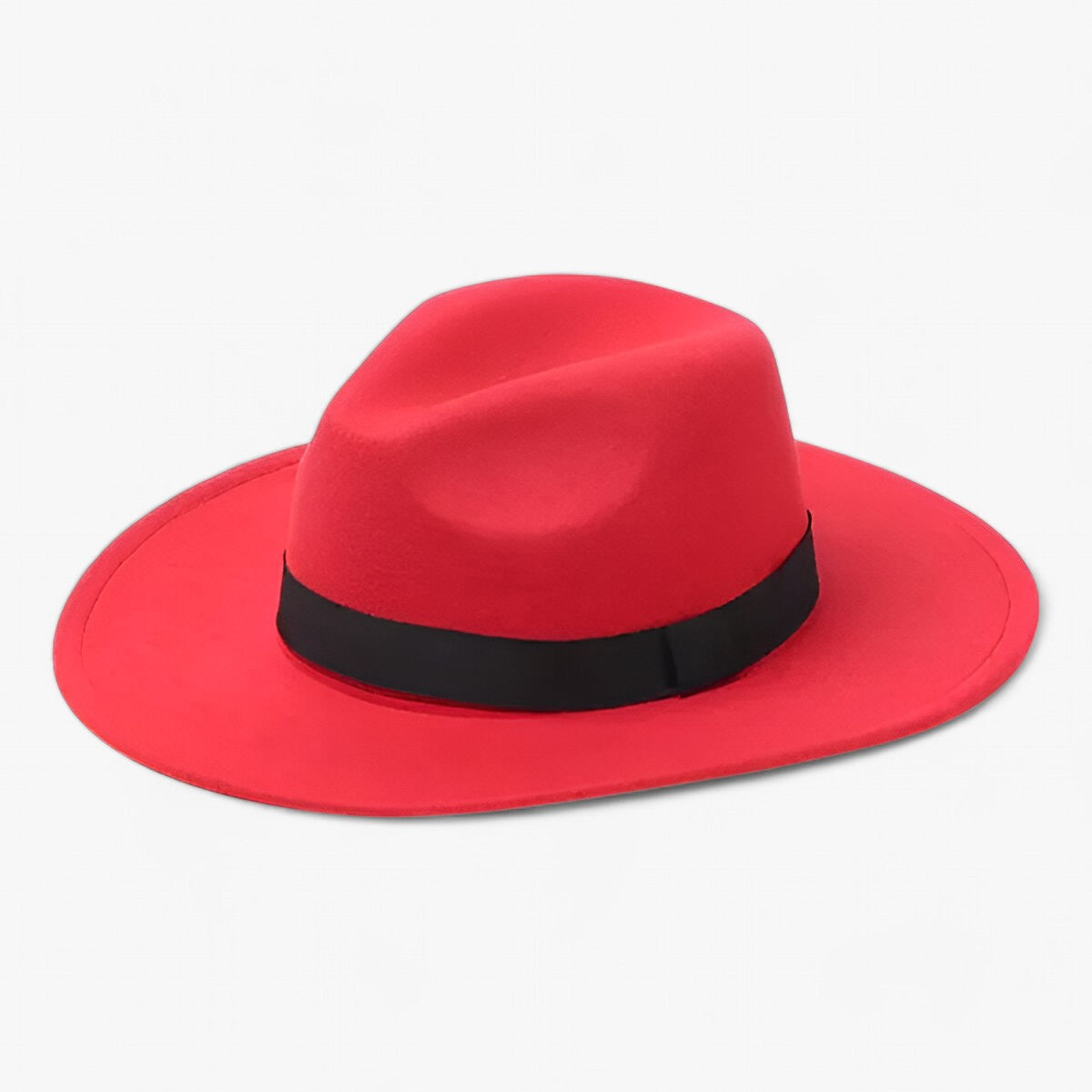 Fedora Hat : Muts Camelkleurig - Lena Wollen Fedora - Blijf Warm in Stijl in Rode kleur van Pantino