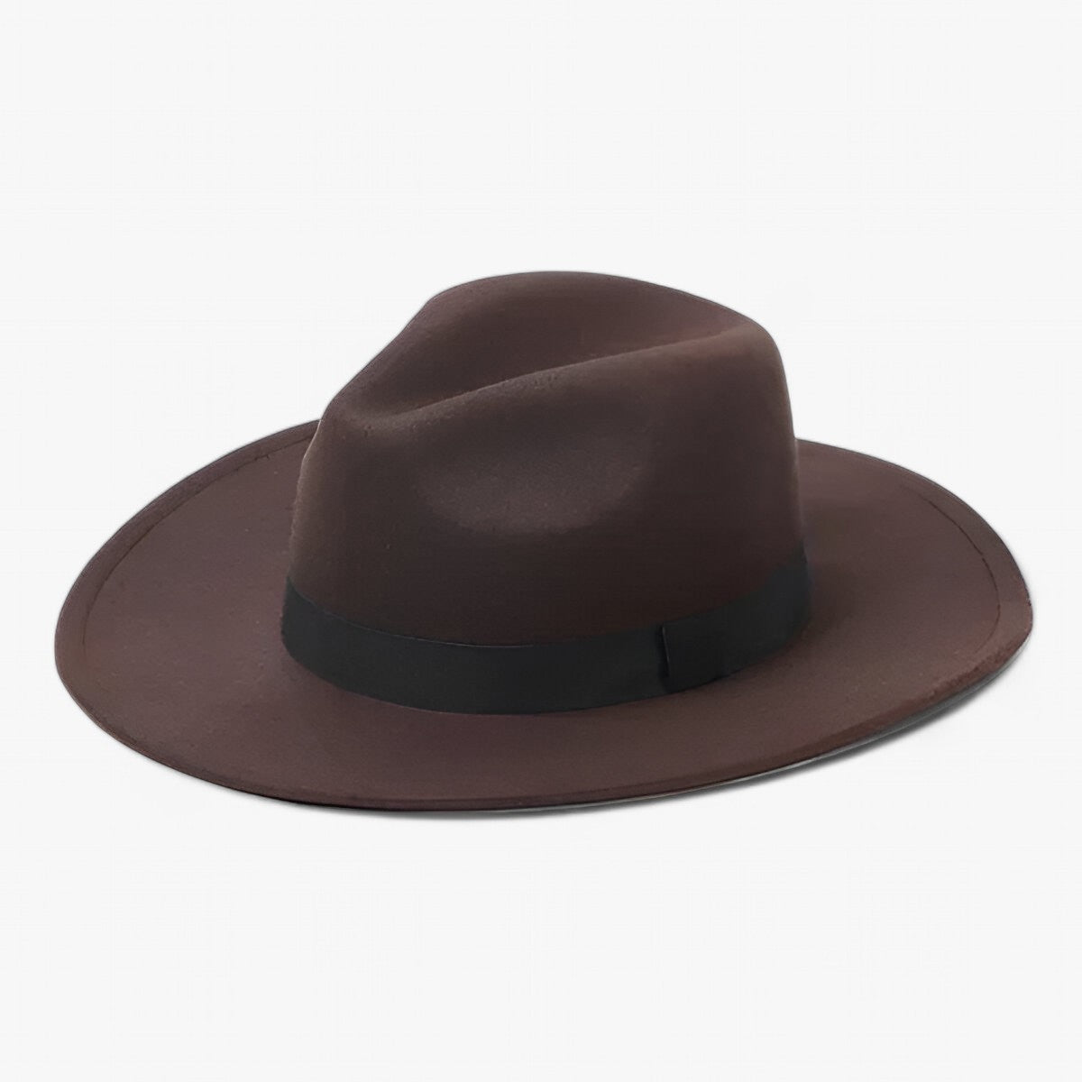 Fedora Hat : Muts Camelkleurig - Lena Wollen Fedora - Blijf Warm in Stijl in Bruin van Pantino