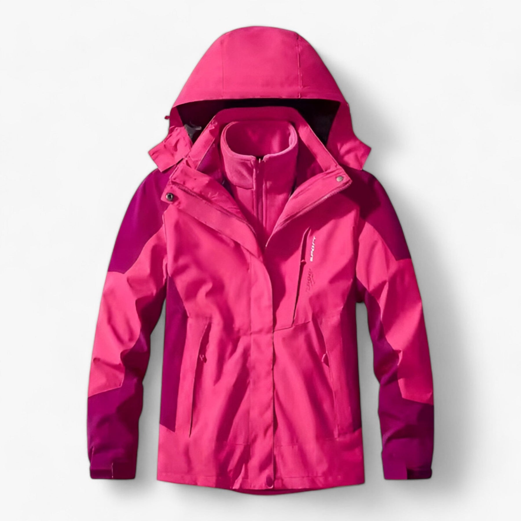 outdoor equipment : Buiten Ensemble 3-in-1 - Winterwarm Waterdicht - Witte Mannen in Femmes rose van Pantino