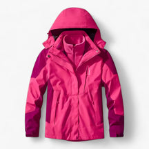 outdoor equipment : Buiten Ensemble 3-in-1 - Winterwarm Waterdicht - Witte Mannen in Femmes rose van Pantino