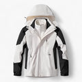 Completo esterno 3-in-1 - Caldo invernale impermeabile - Uomo bianco