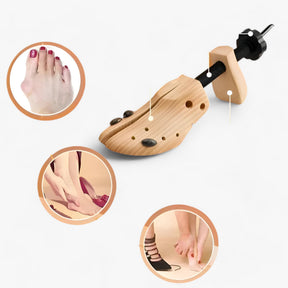 Shoe Stretcher : Schoenverbreder Verstelbaar Hout - Comfortabel & Effectief voor Brede Voeten in van Pantino