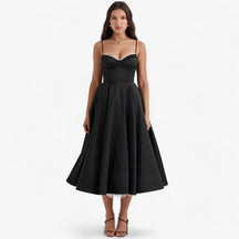 Dress : Elegantie en Comfort voor Elke Gelegenheid in Zwart van Pantino