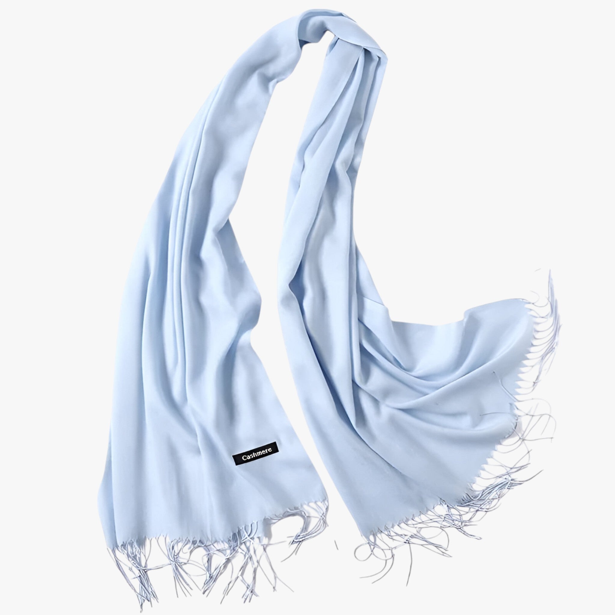 Scarf : Sjaal Dames Koninklijk Blauw - Lange Winter van Tessale voor - Elegant en Veelzijdig in Lichtblauw 200x68cm van Pantino