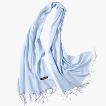Scarf : Sjaal Dames Koninklijk Blauw - Lange Winter van Tessale voor - Elegant en Veelzijdig in Lichtblauw 200x68cm van Pantino
