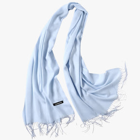 Scarf : Sjaal Dames Koninklijk Blauw - Lange Winter van Tessale voor - Elegant en Veelzijdig in Lichtblauw 200x68cm van Pantino