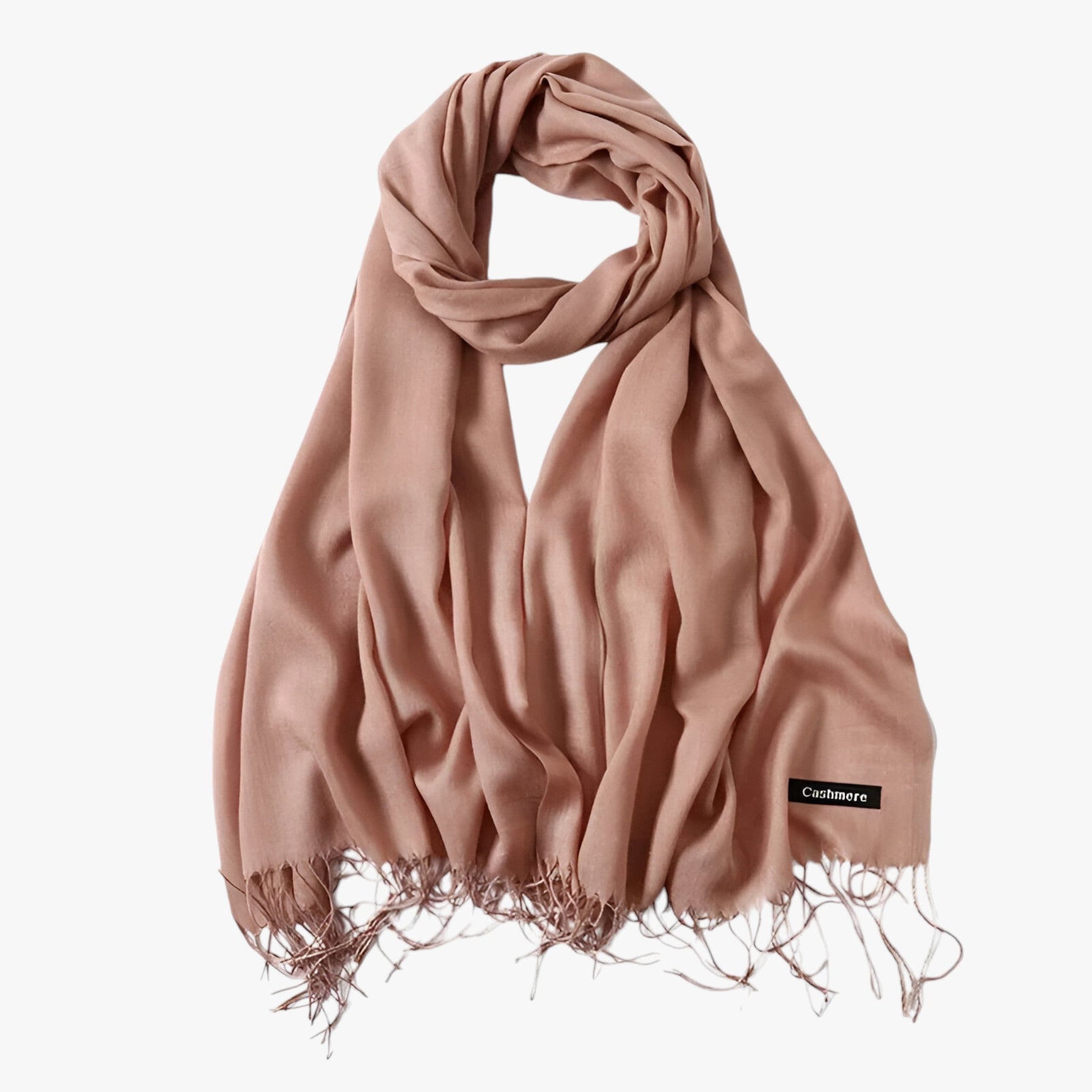 Scarf : Sjaal Dames Koninklijk Blauw - Lange Winter van Tessale voor - Elegant en Veelzijdig in Lichtbruin 200x68cm van Pantino