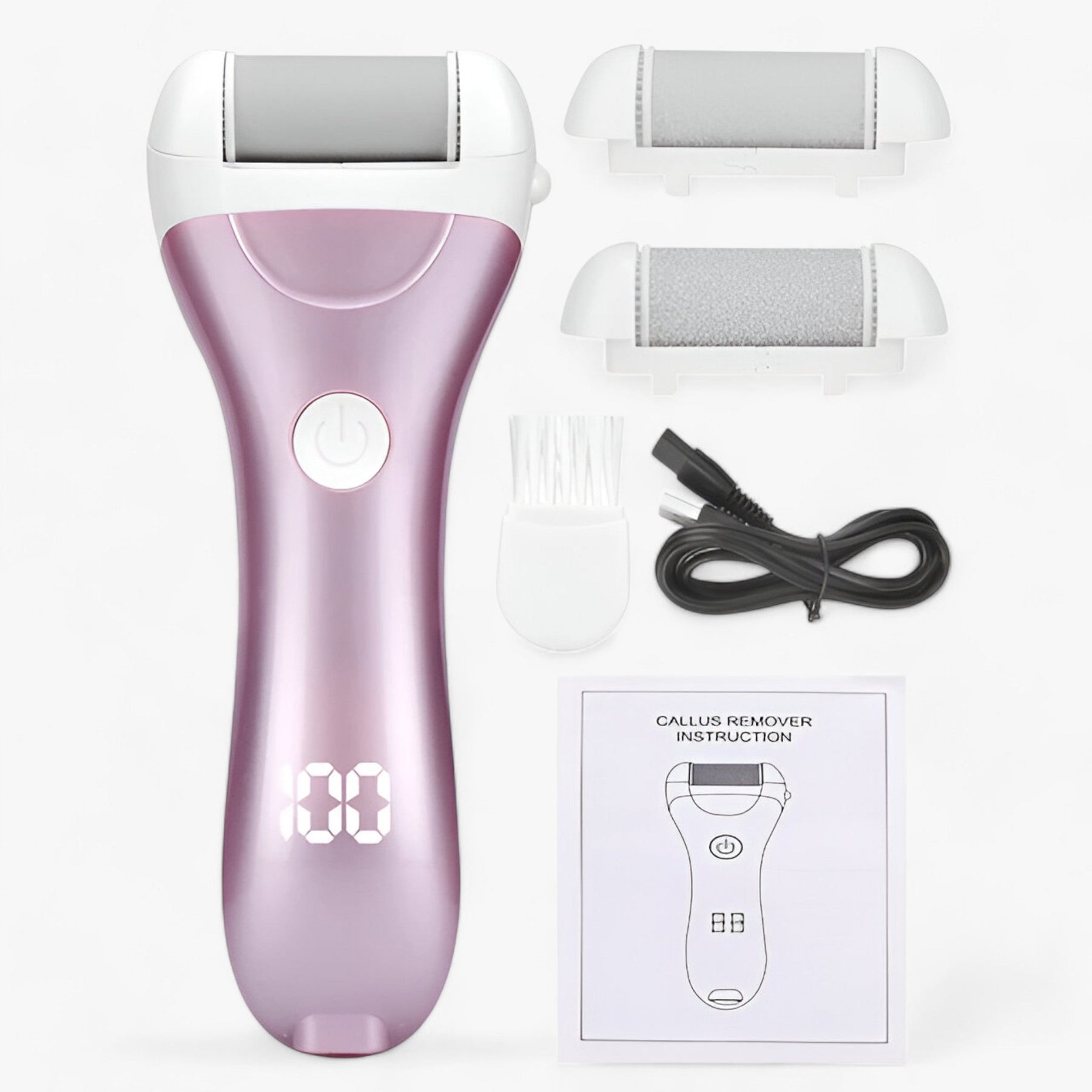 Electric Callus Remover : Lima voor Voeten - Elektrische Epilator voor Eelt - Maakt de Voeten Glad in Rosa-zonder doos van Pantino
