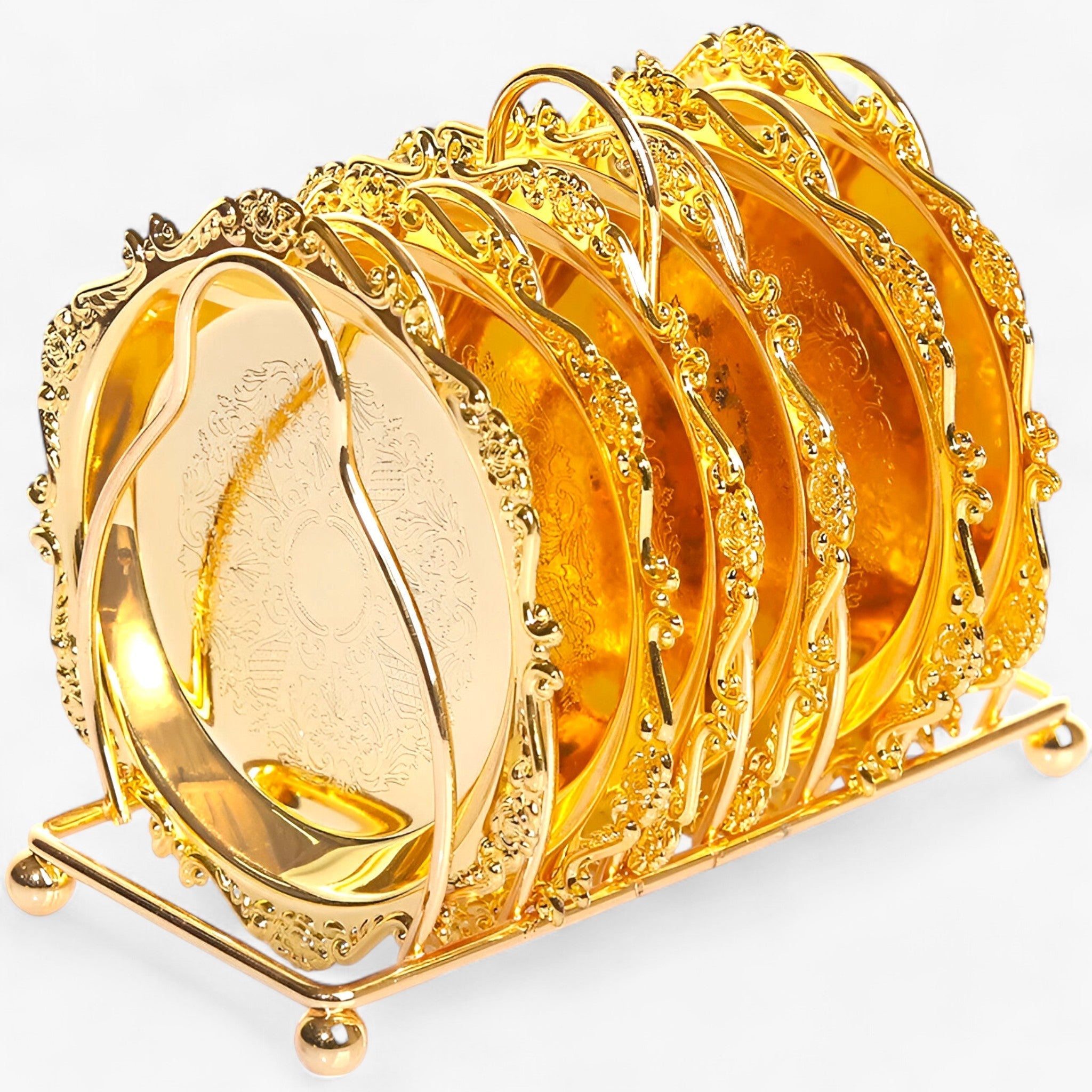 home & garden : In Verguld Zinklegering - Vintage Bar Decor - Goud 6Stuks in van Pantino