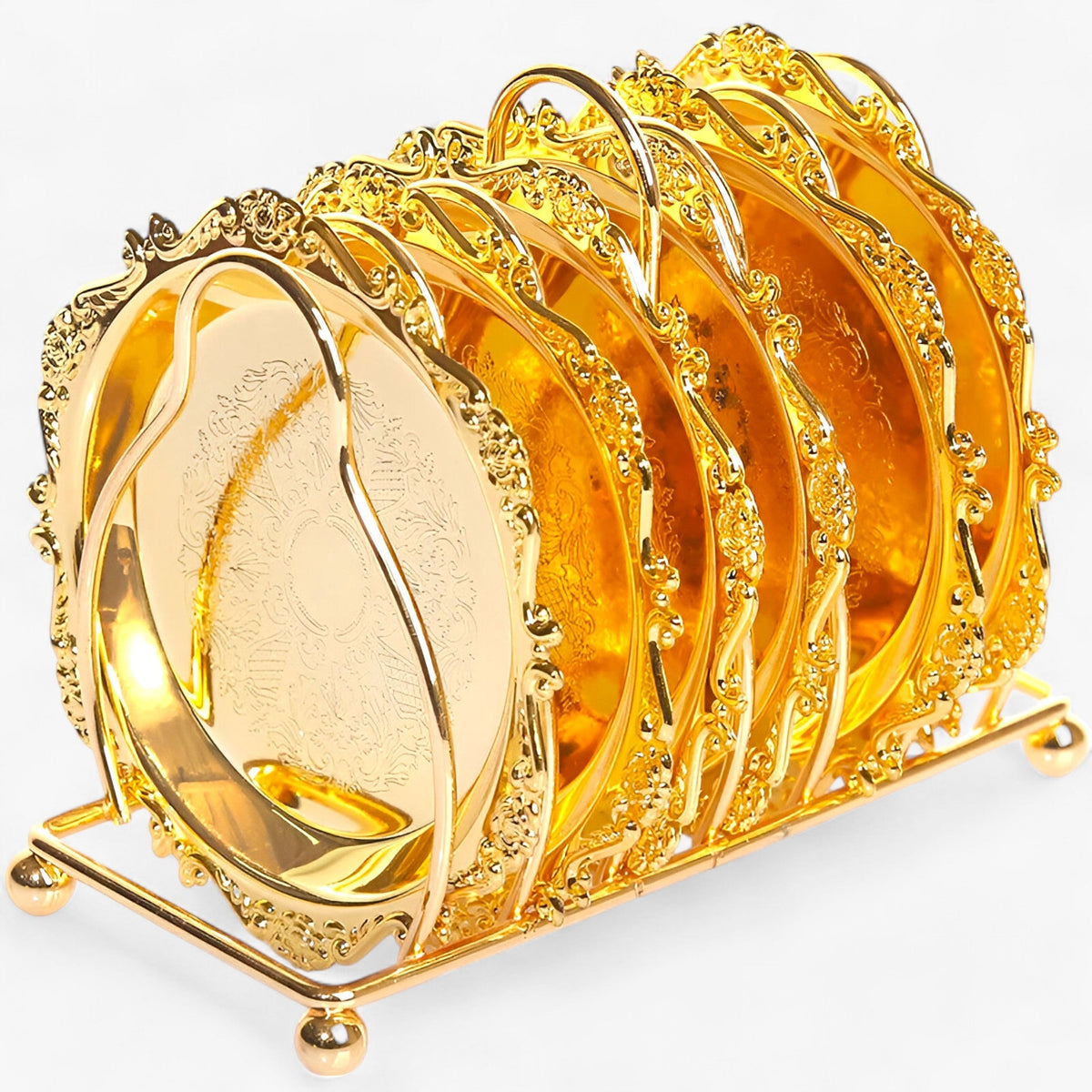 home & garden : In Verguld Zinklegering - Vintage Bar Decor - Goud 6Stuks in van Pantino