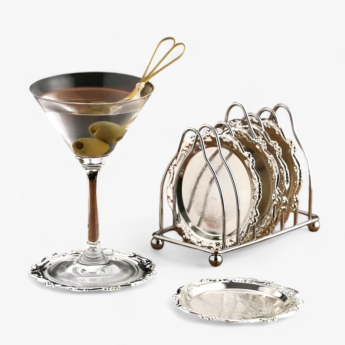 home & garden : In Verguld Zinklegering - Vintage Bar Decor - Goud 6Stuks in van Pantino