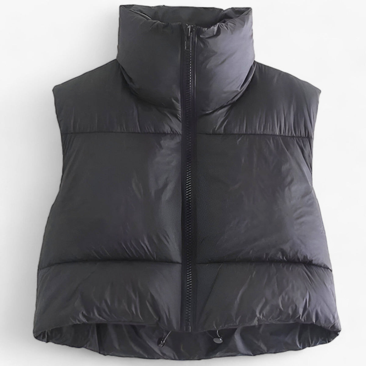 Quilted Vest : Gilet Groen - Gevoerde Winter - Stijlvolle Warmte en Comfort in Noir van Pantino