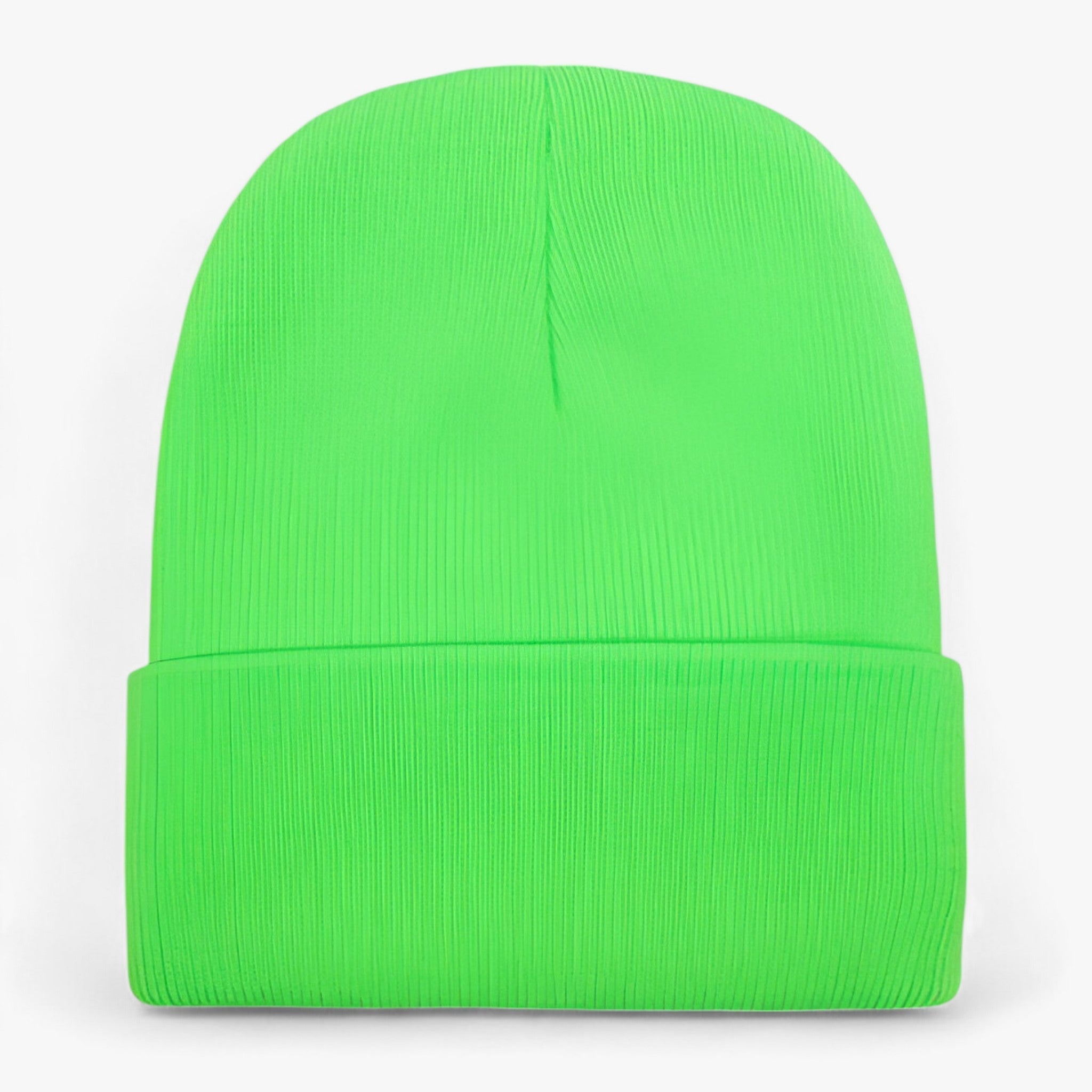 Beanie : Muts Dames Donkergrijs - Unisex Fleece - Zachte Warmte voor Iedereen in Neon-groen van Pantino