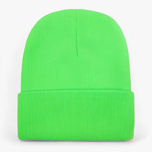 Beanie : Muts Dames Donkergrijs - Unisex Fleece - Zachte Warmte voor Iedereen in Neon-groen van Pantino