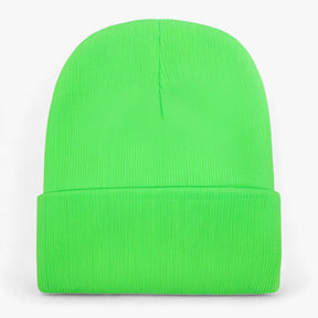 Beanie : Muts Dames Donkergrijs - Unisex Fleece - Zachte Warmte voor Iedereen in Neon-groen van Pantino