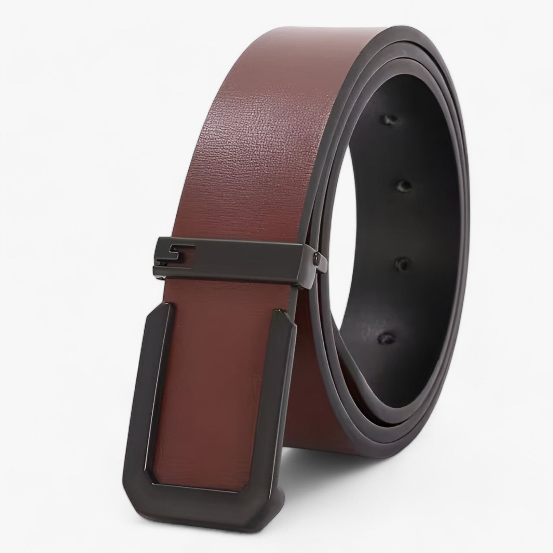 Women's Belt : Herenriem van Echt Zwart Leer - Ambachtelijke Luxe voor een Onderscheidende Stijl in Cioccolato van Pantino