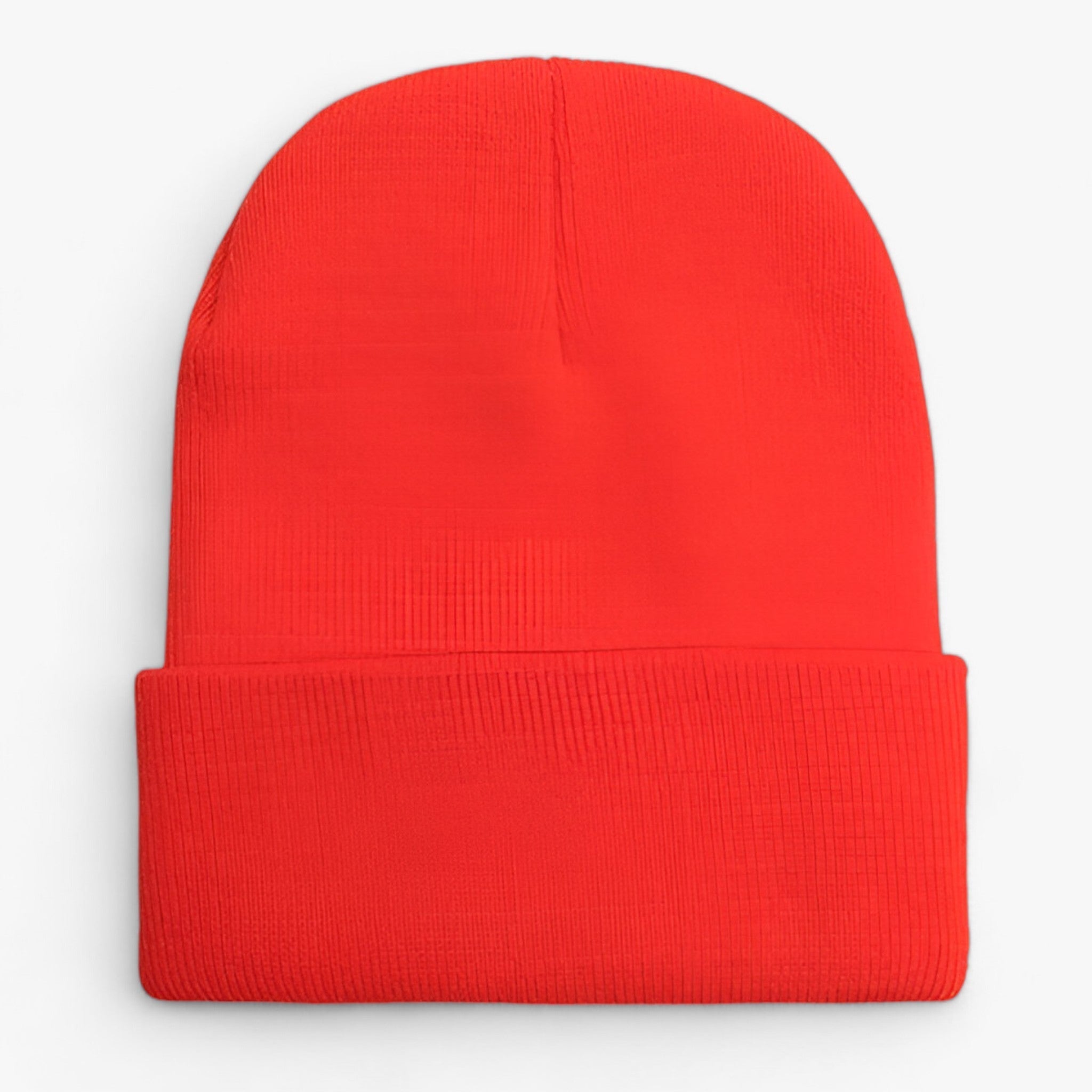 Beanie : Muts Dames Donkergrijs - Unisex Fleece - Zachte Warmte voor Iedereen in Oranje van Pantino