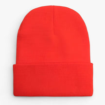 Beanie : Muts Dames Donkergrijs - Unisex Fleece - Zachte Warmte voor Iedereen in Oranje van Pantino