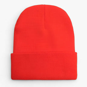 Beanie : Muts Dames Donkergrijs - Unisex Fleece - Zachte Warmte voor Iedereen in Oranje van Pantino