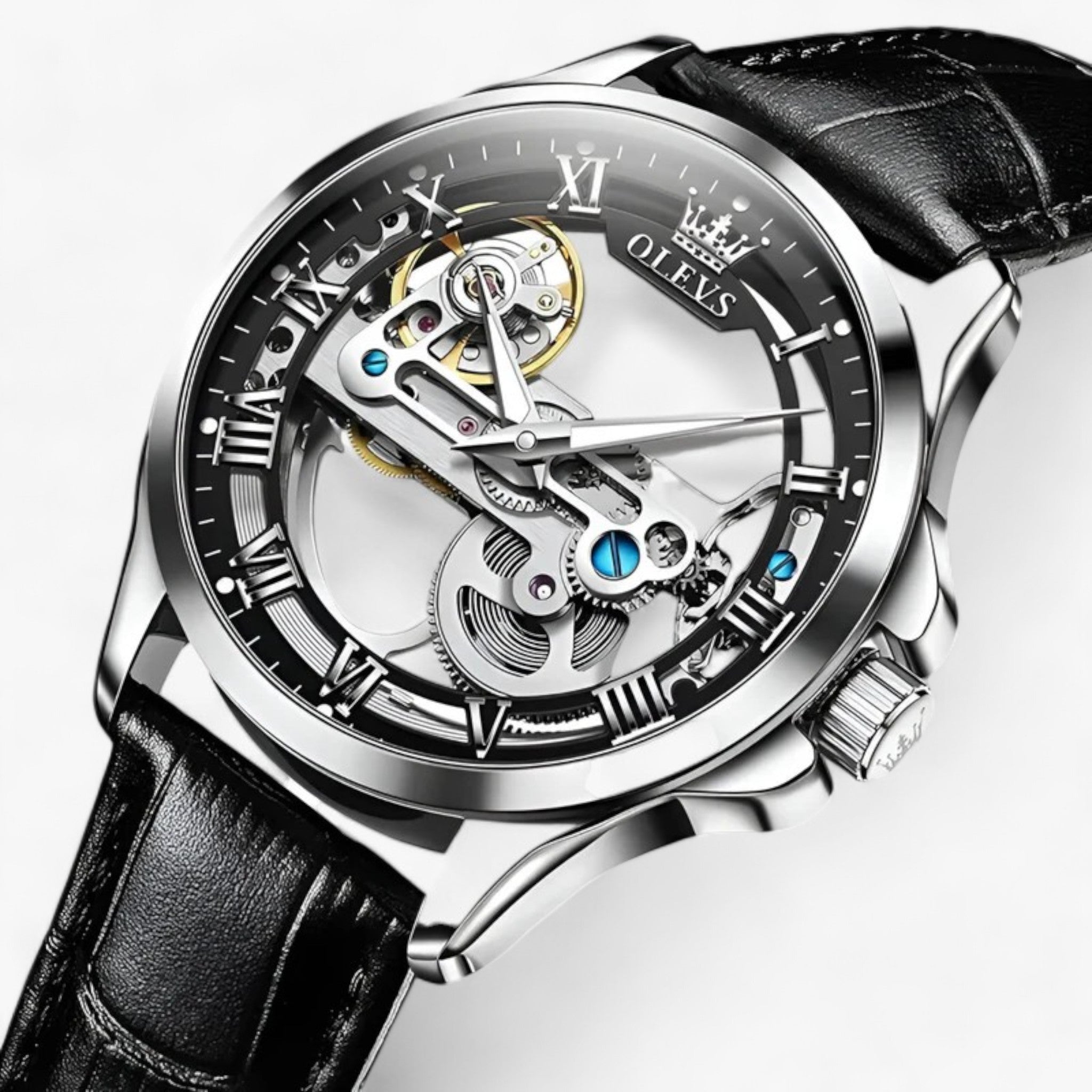 Luxe automatisch horloge - Precisie en elegantie voor mannen Leer