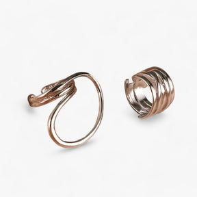 Ring : Ring Dames Zilver - Geometrische Statement - Gedurfd & Modebewust in Zilver aanpasbaar van Pantino
