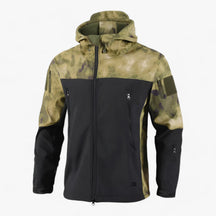 outdoor equipment : Taktische Patchwork-Jacke voor Heren - Waterdicht, Winddicht, met Fleece Voering en Meerdere Zakken - Groene Mantel in Camo Ruins Mantel van Pantino
