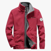 Fleece Jacket : Fleecejas - Comfortabel en Koudbestendig met Extra Zakken in Rood van Pantino
