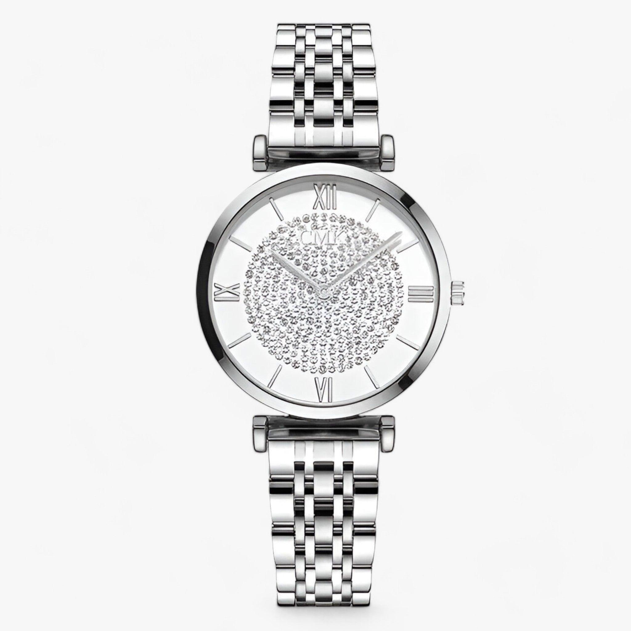 watches : Horloge Dames Zilver - Luxe RVS - Elegant en Tijdloos in Zilver van Pantino