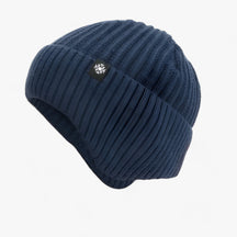 Winter Hat : Muts Zwarte Hoed - Wintermuts voor Buiten - Zachte Warmte met Oorkappen in Marineblau Hoed Eén maat van Pantino